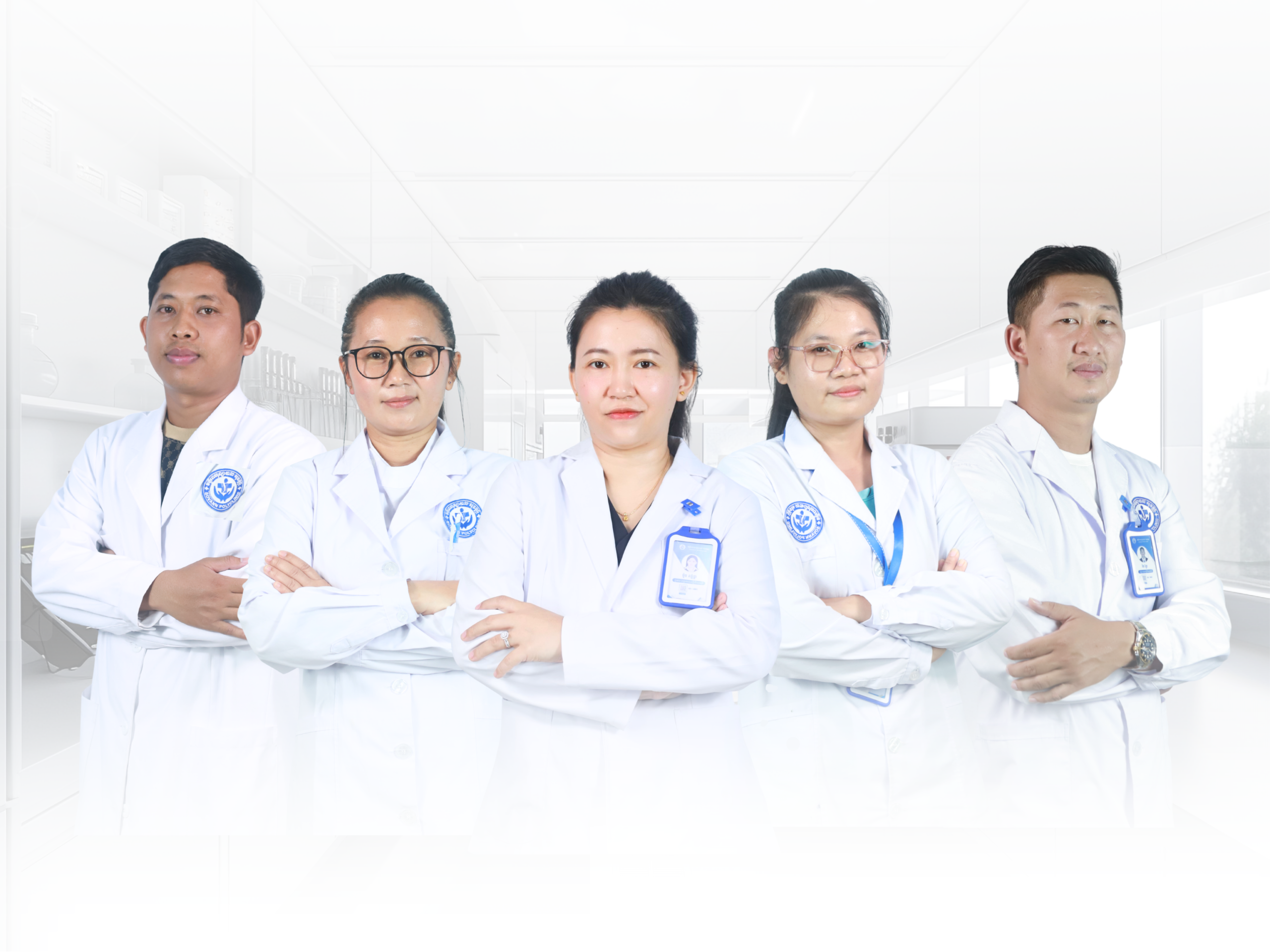 Laboratory team at Sovann Polyclinic